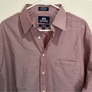 Stafford Men's Striped Shirt Size‎ 17